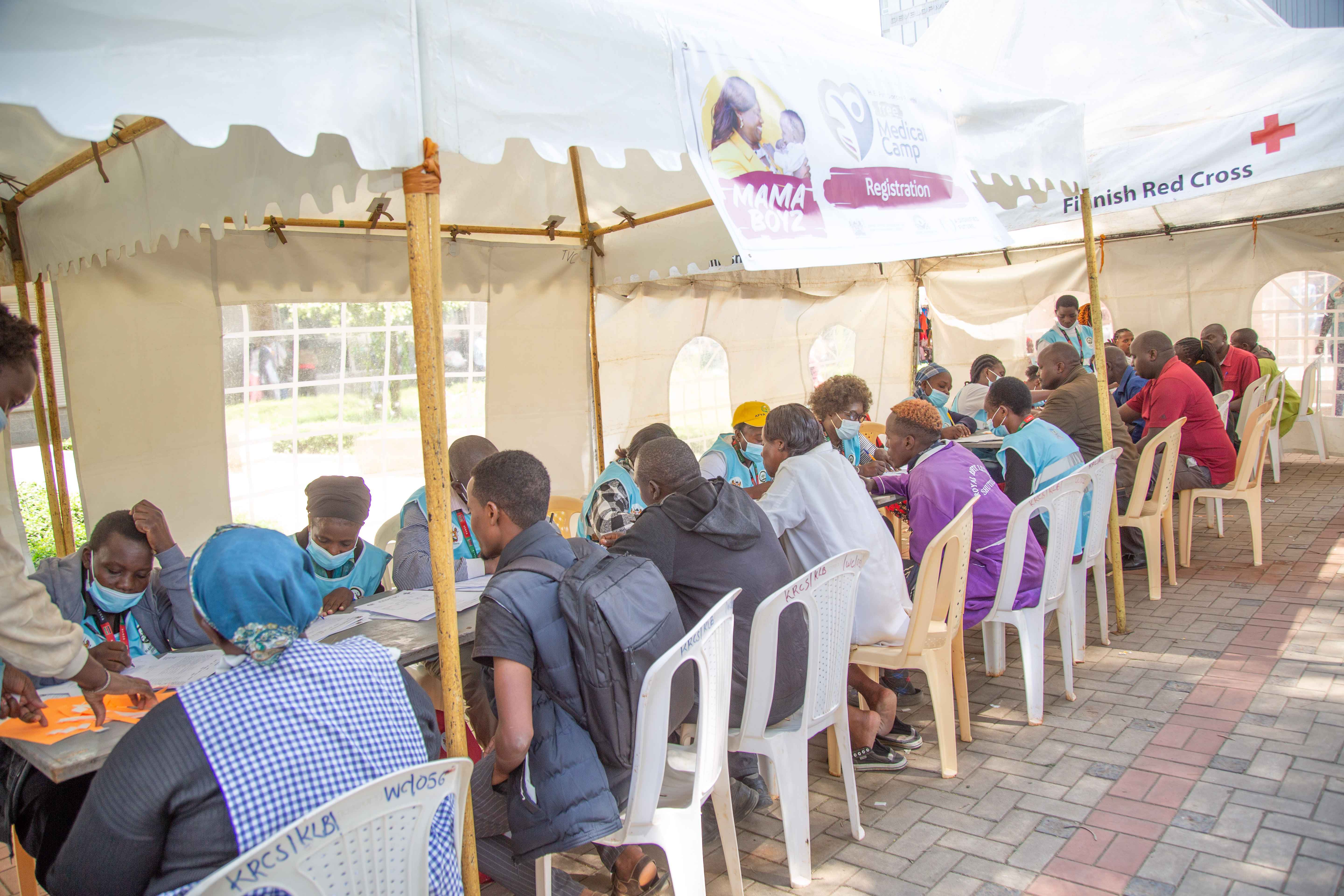 File Image of a two-day medical camp held at the Aga Khan Walk, Nairobi-CBD.